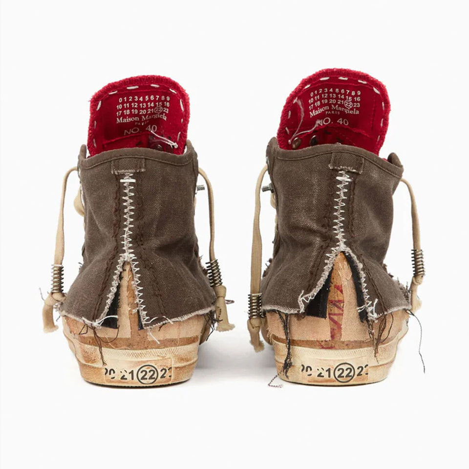 Maison Margiela LOVED TO DEATH SNEAKERS - BROWN / RED