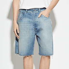Maison Margiela DENIM CUT-OFF SHORTS - LIGHT BLUE