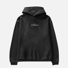 Maison Margiela UPSIDE DOWN LOGO HOODIE - BLACK