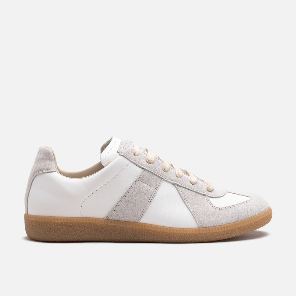 Maison Margiela REPLICA SNEAKERS - WHITE / TAN
