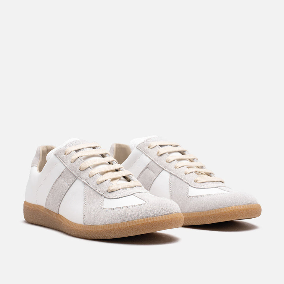 Maison Margiela REPLICA SNEAKERS - WHITE / TAN