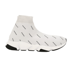 Balenciaga Wmns Speed Trainer 'Allover Logo - Pearl Grey'