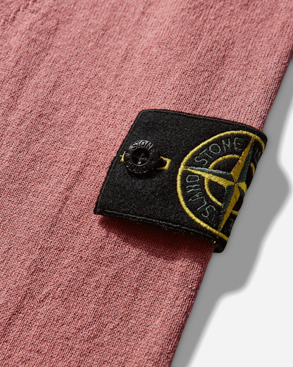 Stone Island Men's Light Raw Hand Organic Cotton Sweater Oleander
