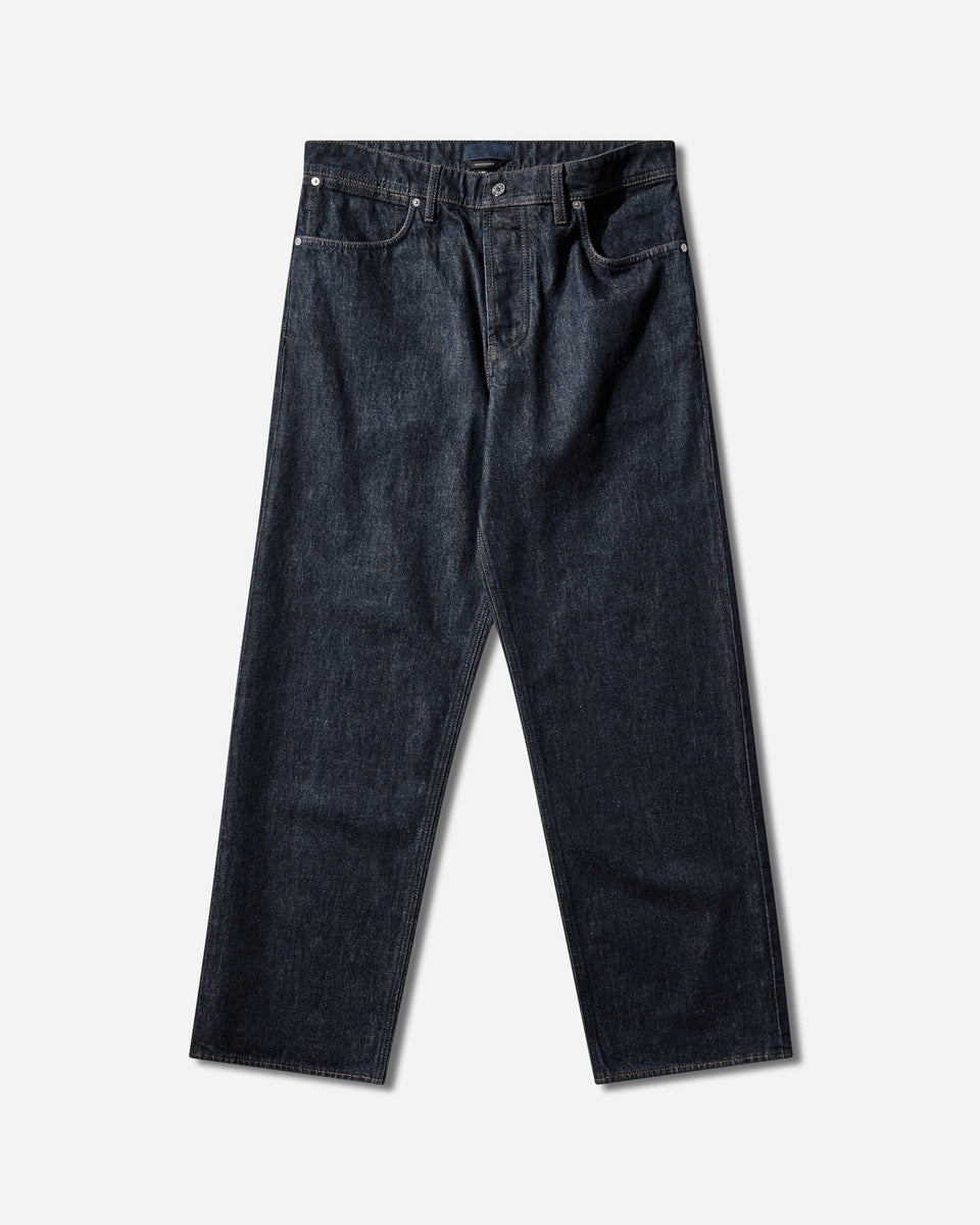 Stone Island Men's Indigo Denim-Rinsed Loose Fit Jeans Blue Rinse