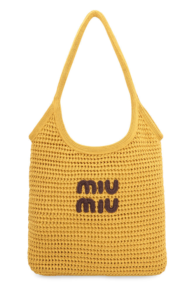 Miu Miu IVY crochet bag tote