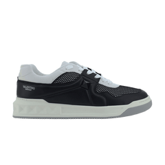 Valentino One Stud Low-Top Black White