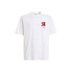 BURBERRY Hesford TB Monogram Embroidery Tee White