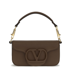 Valentino Locò Mini Calfskin Shoulder Bag - Brown