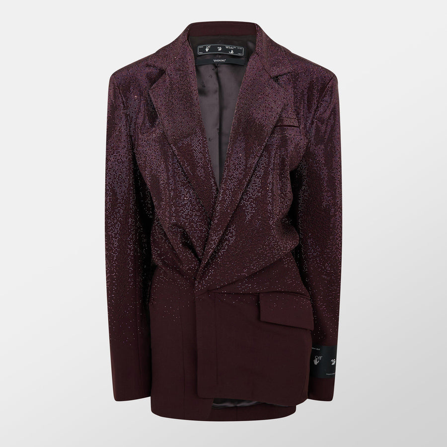 Short Wool Long Sleeve Blazer Dress