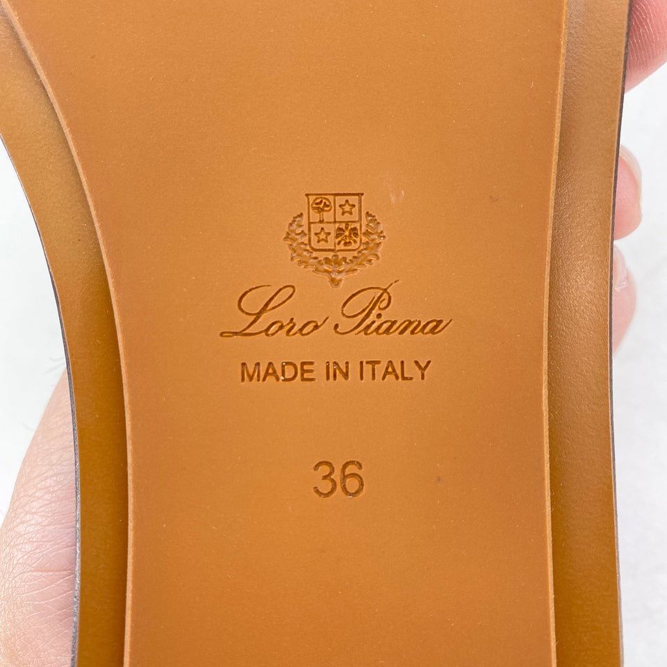 Loro Piana Slide "Tassels Charms" New Size 36W