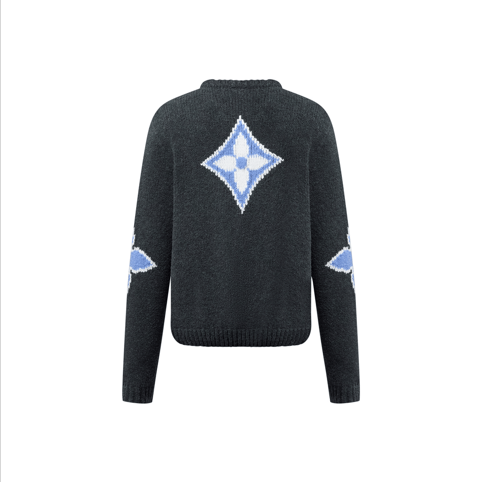 LOUIS VUITTON Chunky Wool Blend Pullover Deep Gray (FW24)