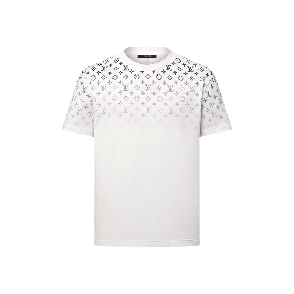 LOUIS VUITTON Gradient Cotton Tee Blanc (SS25)