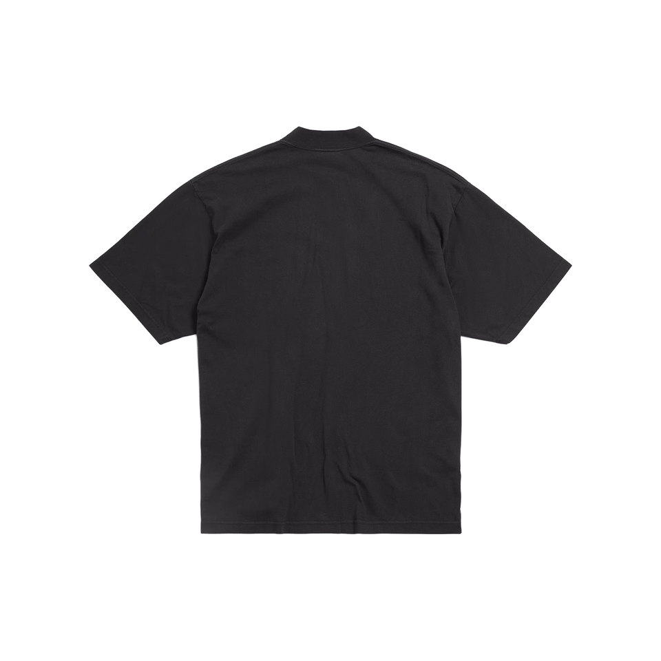 BALENCIAGA Political Stencil Medium Fit Tee Black/White (SS25)
