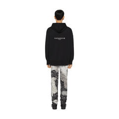 GIVENCHY Classic Fit Reverse Print Hoodie Black (FW22)