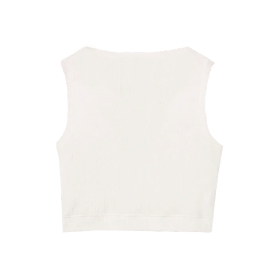 LOEWE Anagram Cropped Tank Top White (SS22)