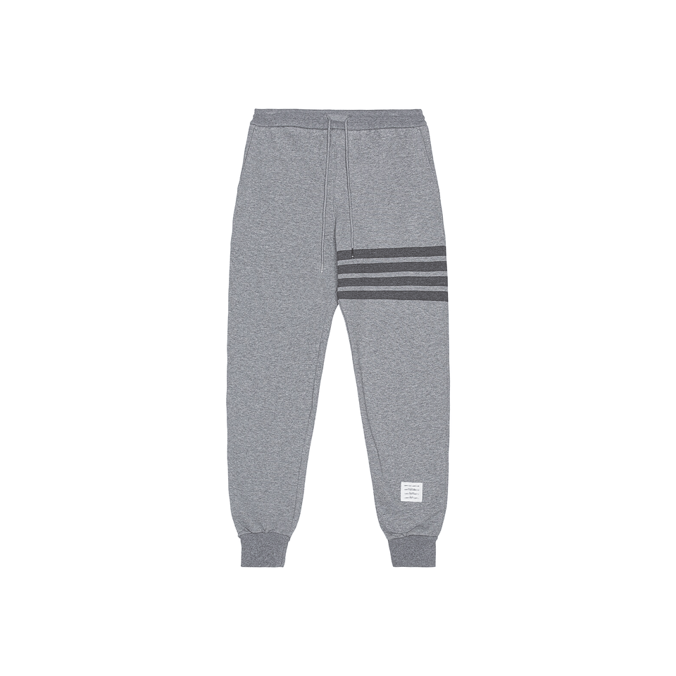 THOM BROWNE Classic Loopback 4-Bar Sweatpants Medium Grey (SS23)