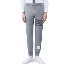 THOM BROWNE Classic Loopback 4-Bar Sweatpants Medium Grey (SS23)