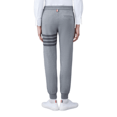 THOM BROWNE Classic Loopback 4-Bar Sweatpants Medium Grey (SS23)