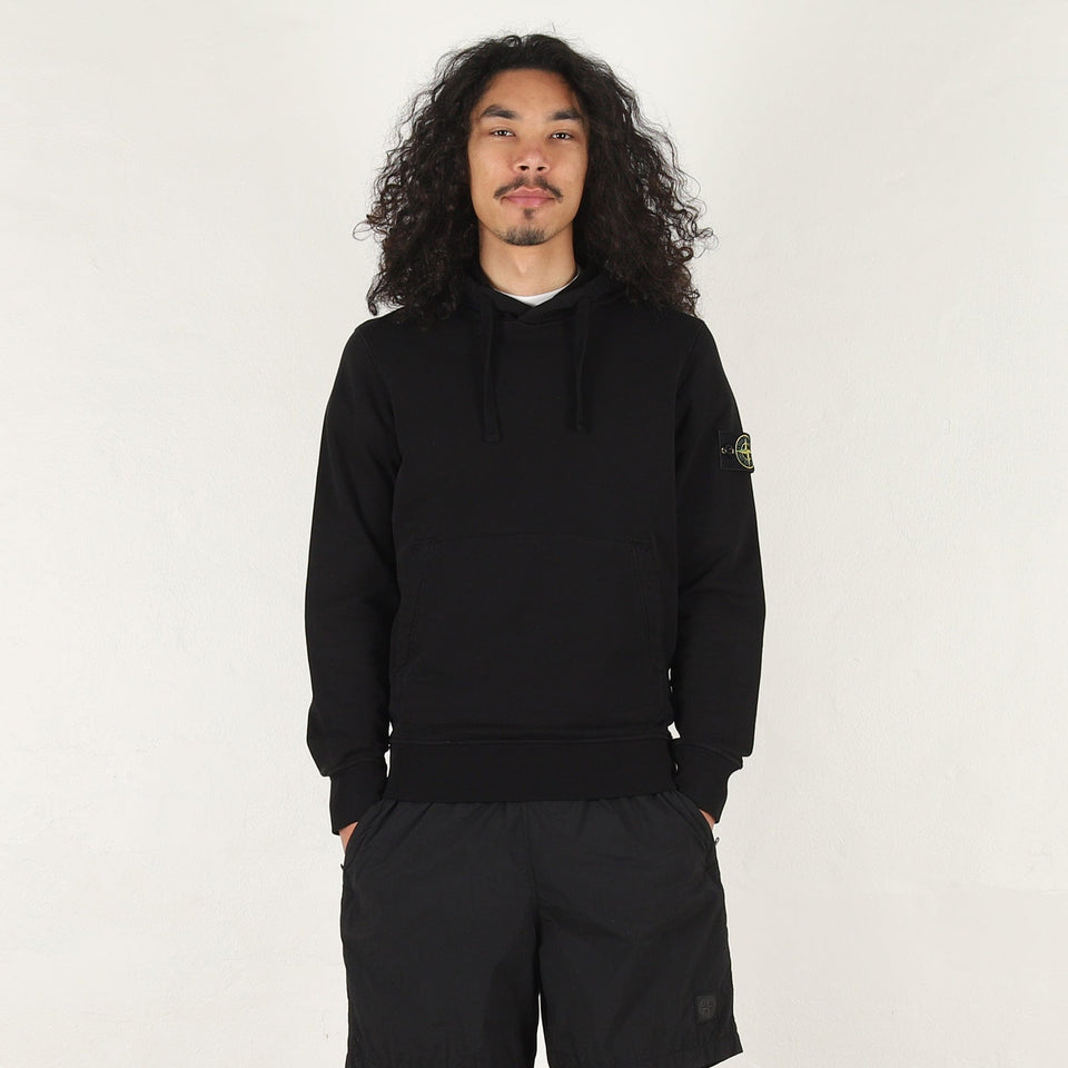 Stone Island 6100062 Hoodie Sweater - Black