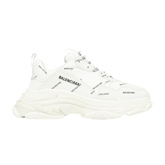 Balenciaga Triple S Sneaker Allover Logo - White