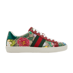 Gucci Wmns Ace GG Supreme Low 'Flora Print - Red'