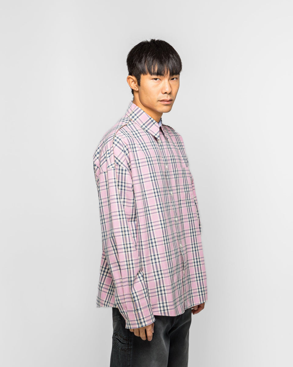 Marni Check Compact Cotton Long-Sleeved Shirt - Quartz