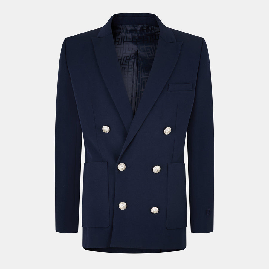 Military Inspired Gold Button Blazer