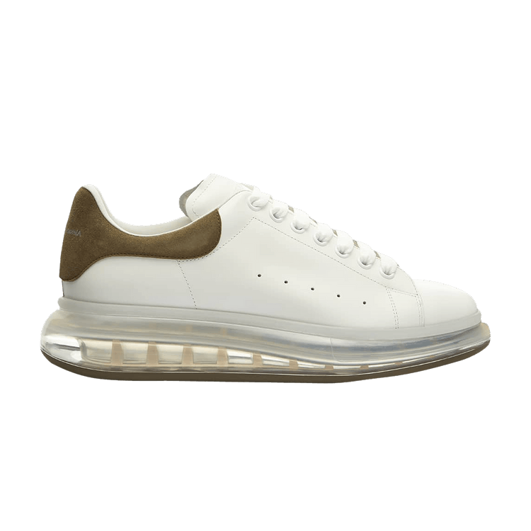 Alexander McQueen Oversized Sneaker Clear Sole - White Sea Green