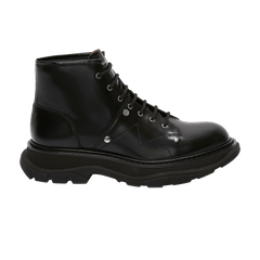 Alexander McQueen Tread Lace-up Boot Black