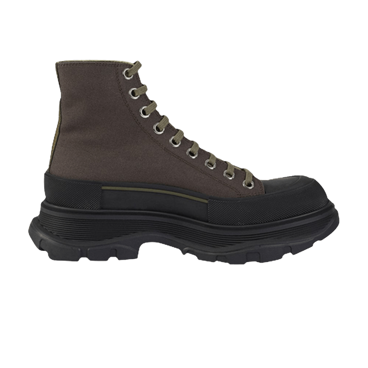 Alexander McQueen Tread Slick Boots Brown Khaki