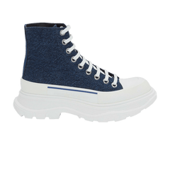 Alexander McQueen Tread Slick Boots Indigo