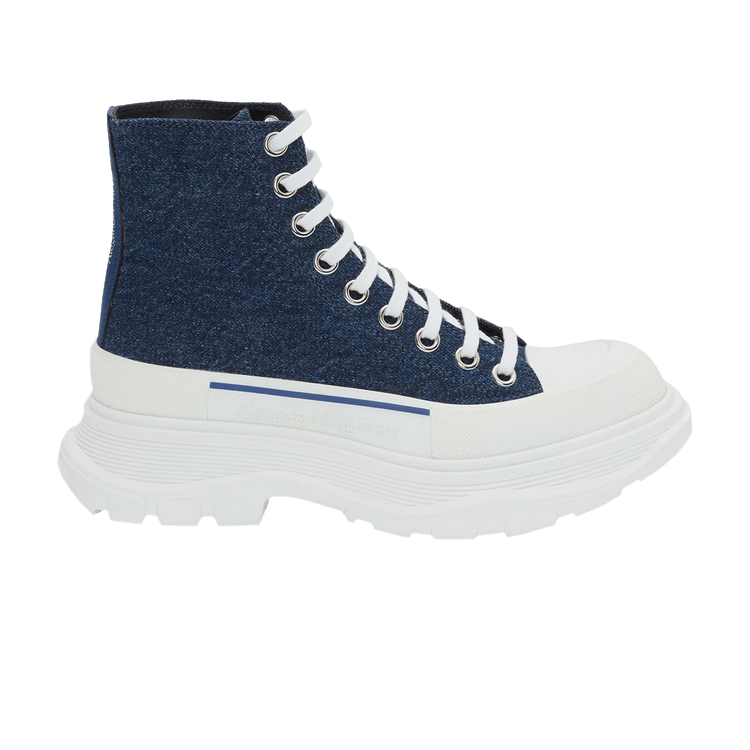 Alexander McQueen Tread Slick Boots Indigo