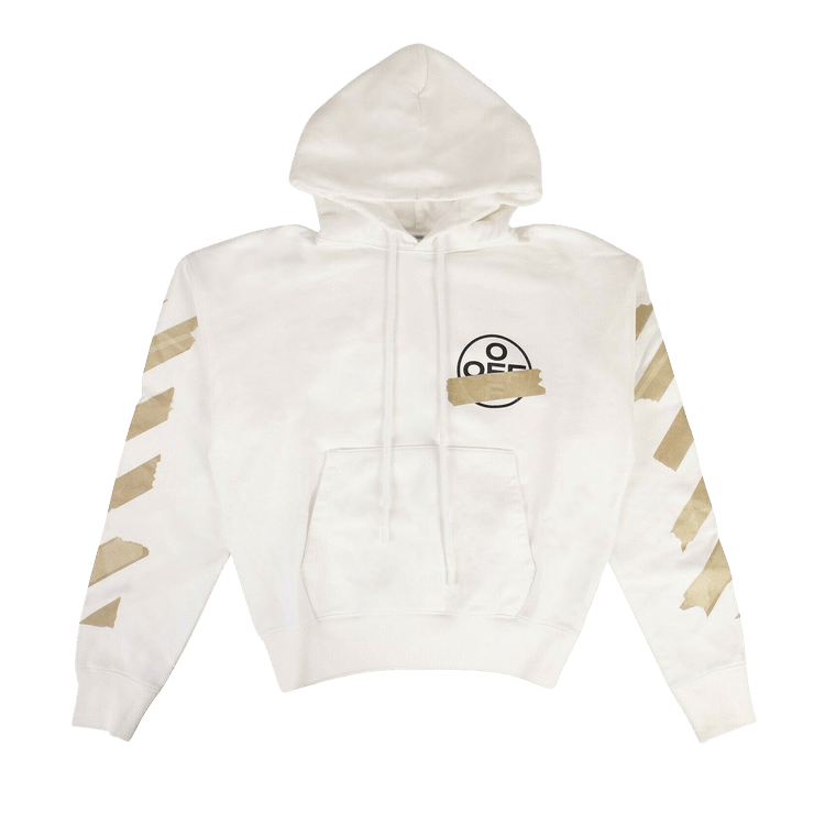 Off-White Tape Arrows Over Hoodie White/Beige