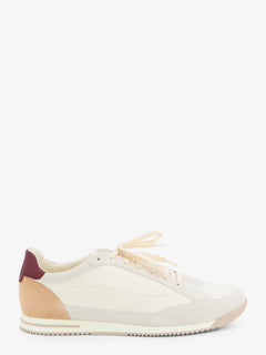 Brunello Cucinelli Leather sneakers with suede inserts