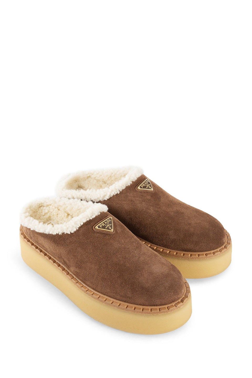 Prada Evolve Slippers in Suede