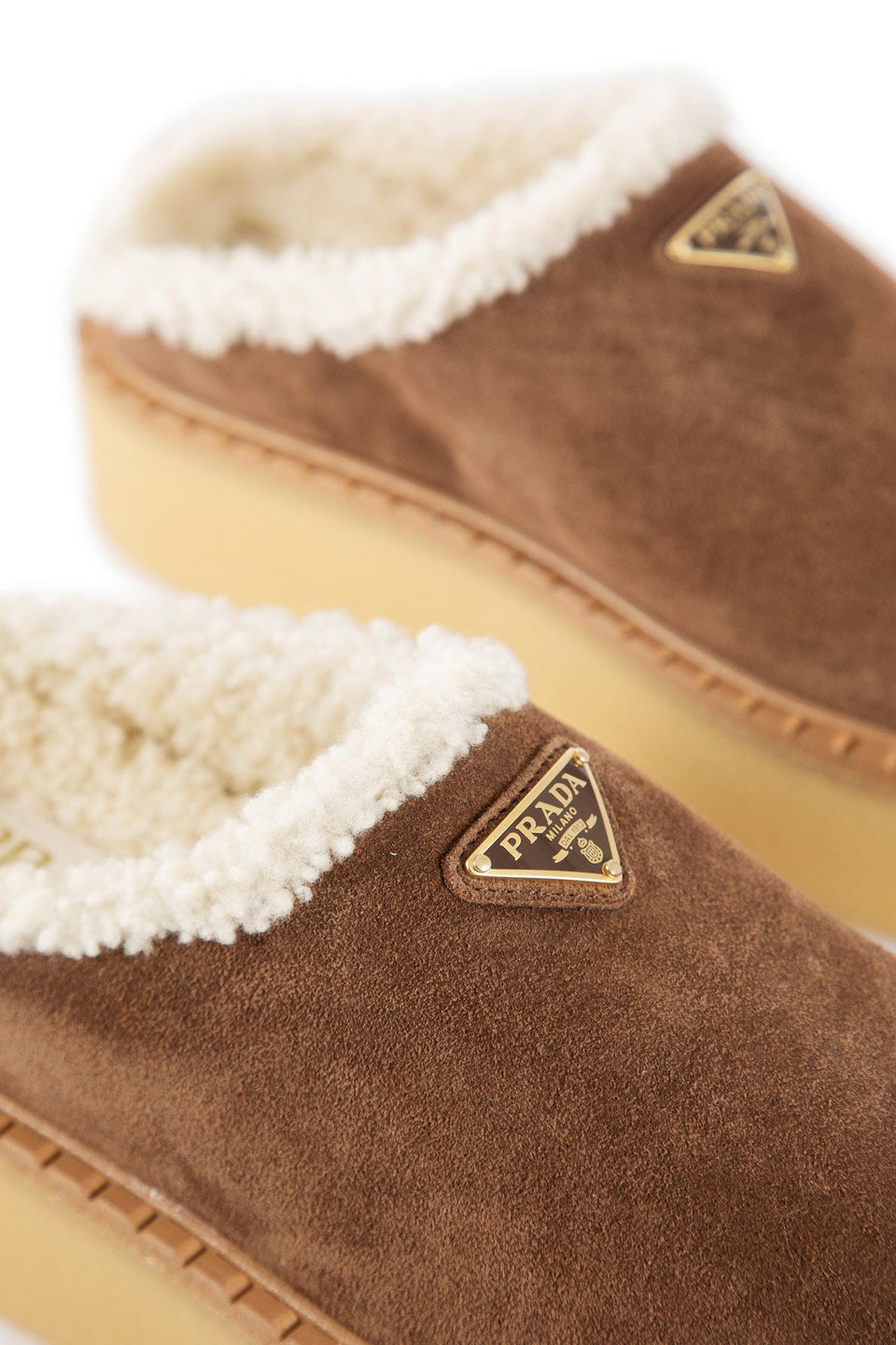 Prada Evolve Slippers in Suede