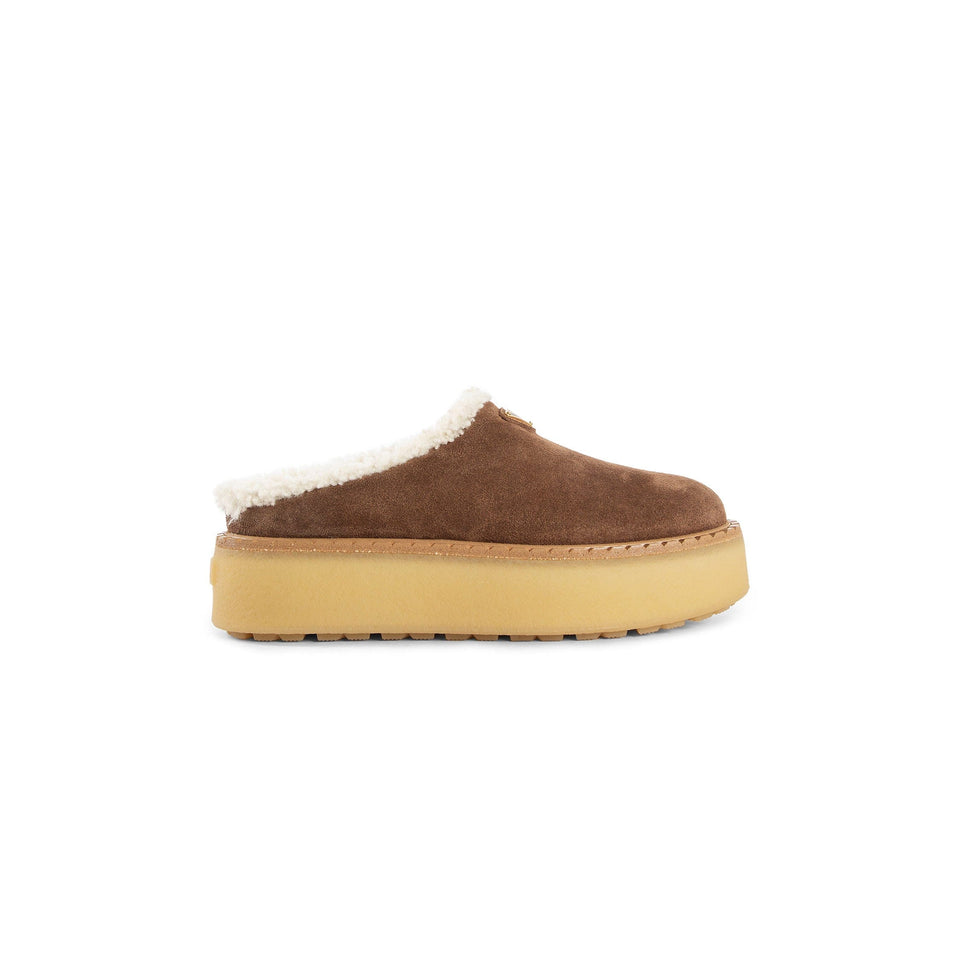Prada Evolve Slippers in Suede
