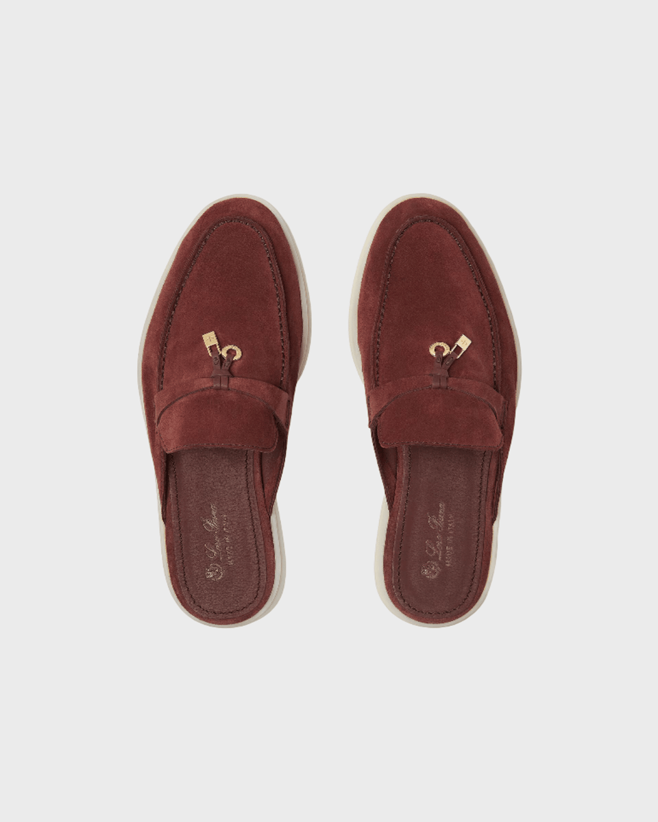 Loro Piana Babouche Charms Walk Loafer Oxblood