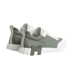 Hermes Bouncing Sneakers Étoupe / Blanc