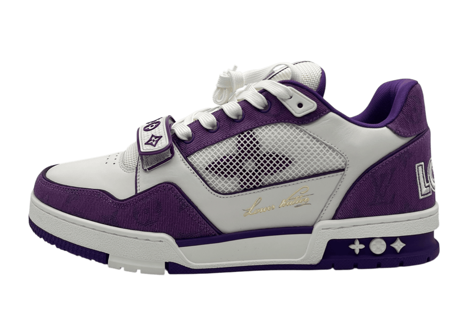 Louis Vuitton Trainer Denim Purple Strap COND NEW (NO BOX)