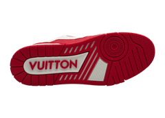 Louis Vuitton Trainer White Red Monogram COND NEW (NO BOX)