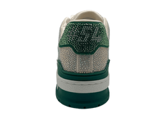 Louis Vuitton Trainer Swarowski White Green COND NEW