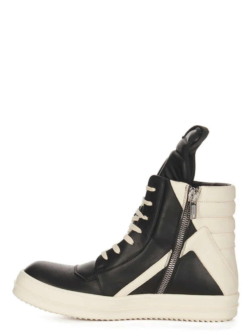 Rick Owens Rick Owen's Men's Geobasket High Sneakers 'Black Milk'