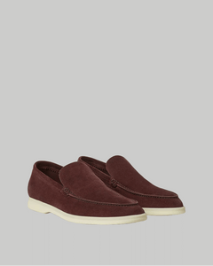 Loro Piana Summer Walk Loafer Dark Maroon