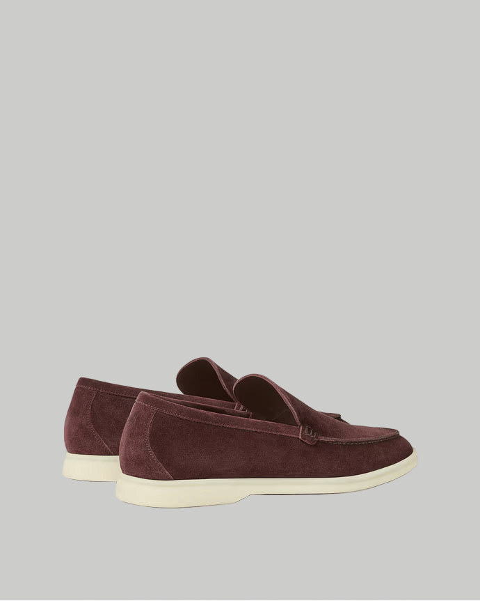 Loro Piana Summer Walk Loafer Dark Maroon
