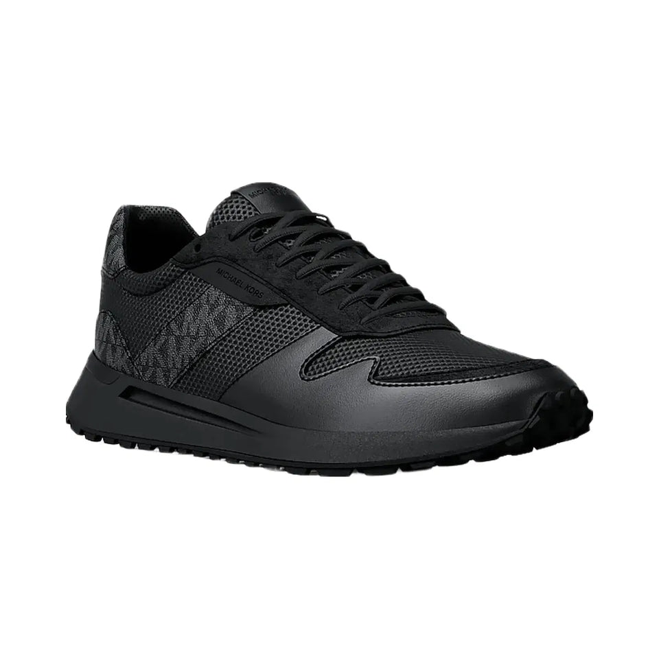 Michael Kors Dax Mixed-Media Trainer Black