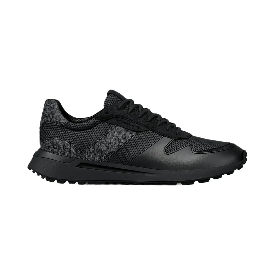 Michael Kors Dax Mixed-Media Trainer Black