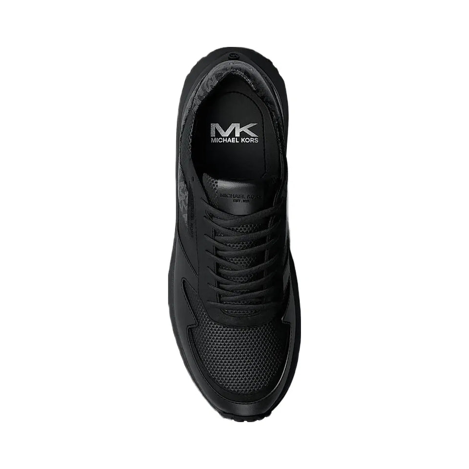 Michael Kors Dax Mixed-Media Trainer Black