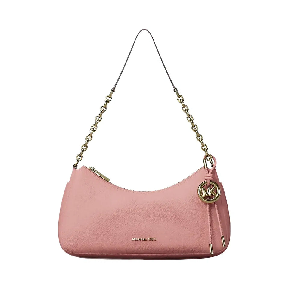 Michael Kors Nolita Medium Nubuck Chain Pochette Primrose