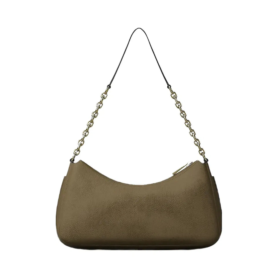 Michael Kors Nolita Medium Nubuck Chain Pochette Loden